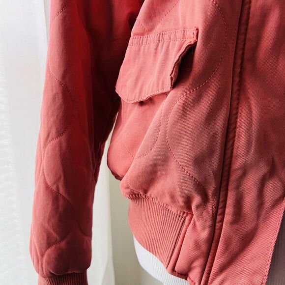 Universal Thread Coral Pink Soft Fluffy Puffer Jacket University Style Sz Medium - Picture 4 of 9